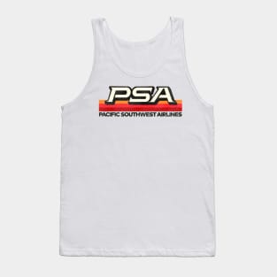 Defunct PSA Airlines 70s 80s Pacific / California Tank Top